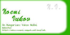 noemi vukov business card